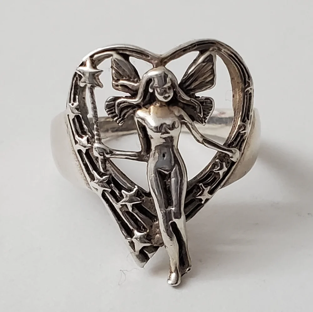 Seductive Celestial Enchantress Sterling Silver 925 Ring